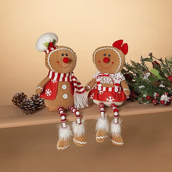 14" Plush Gingerbread Shelf Sitter 3 14" Plush Gingerbread Shelf Sitter