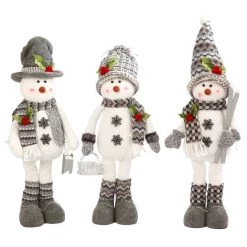 28" Standing Snowman With Scarf & Hat Winter Decoration