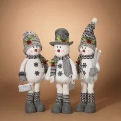 28" Standing Snowman With Scarf & Hat Winter Decoration -Outdoor Garden Living 997128 4