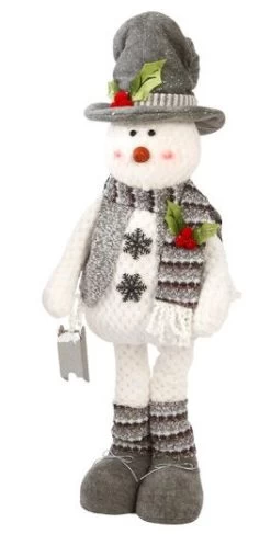 28" Standing Snowman With Scarf & Hat Winter Decoration -Outdoor Garden Living 997128 5
