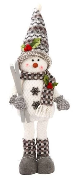 28" Standing Snowman With Scarf & Hat Winter Decoration -Outdoor Garden Living 997128 7