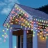 200-Count M5 Mini LED Icicle Drop Lights -Outdoor Garden Living 997214