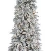 9' Snowy Hampshire Pine Pre-Lit Artificial Christmas Tree -Outdoor Garden Living 997256