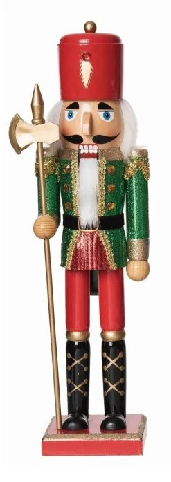15" Wood Glitz & Glam Nutcracker Tabletop Decoration 10 15" Wood Glitz & Glam Nutcracker Tabletop Decoration -Outdoor Garden Living 997313 2