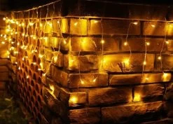 200-Count M5 Mini LED Icicle Drop Lights -Outdoor Garden Living 997326 4