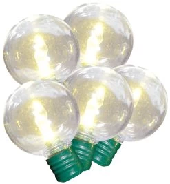 Set Of 25 LED G40 Super Bright Lights -Outdoor Garden Living 997327