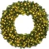 60" Bristol Pine Twinkling Pre-Lit LED Wreath -Outdoor Garden Living 997463 2