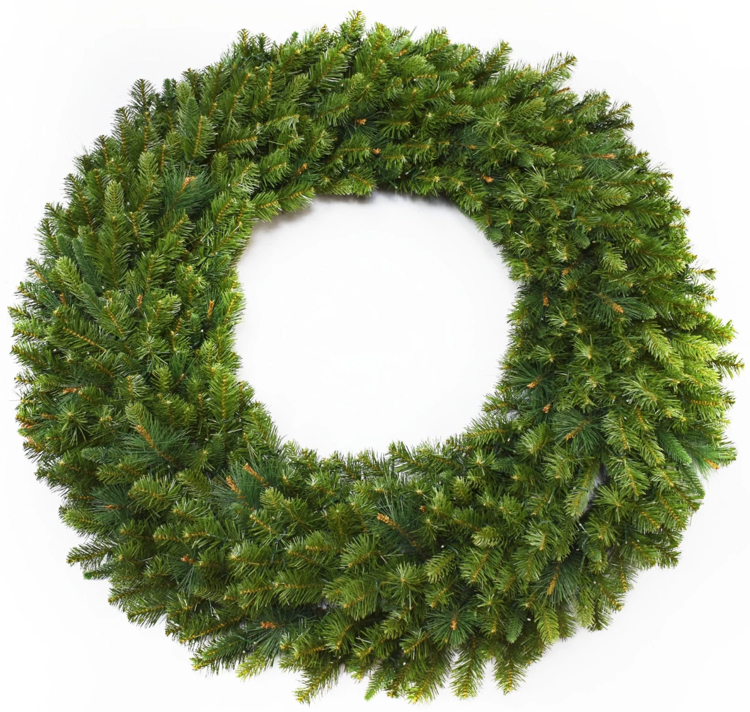 48" Artificial Bristol Pine Wreath Pre-Lit With 600 Warm White Twinkle Lights 4 48" Artificial Bristol Pine Wreath Pre-Lit With 600 Warm White Twinkle Lights - Image 2