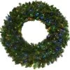 36" Artificial Bristol Pine Wreath Pre-Lit With 350 Twinkle Lights -Outdoor Garden Living 997465