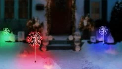 14" Twinkling LED Red/Green/Blue Snowburst (3-Pack) -Outdoor Garden Living 997469