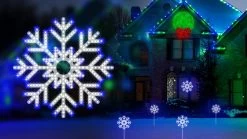 15.5" LED Hi-Vibrant Snowflake Decoration -Outdoor Garden Living 997477 2