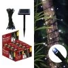 Solaris® Solar Powered String Of 60 White LED Lights 1 Solaris® Solar Powered String Of 60 White LED Lights -Outdoor Garden Living 998153 3