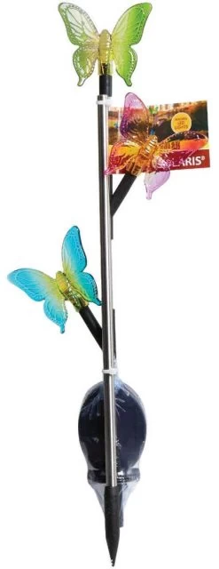 32" Plastic Triple Insect Solar Powered LED Stake -Outdoor Garden Living 998154 3