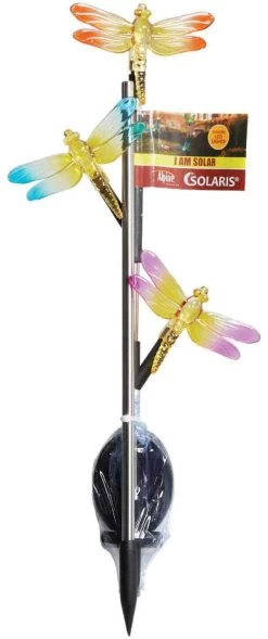 32" Plastic Triple Insect Solar Powered LED Stake -Outdoor Garden Living 998154 4