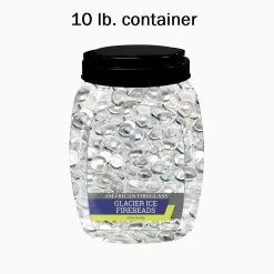 1/2" Glacier Ice Fire Pit / Fireplace Beads 14 1/2" Glacier Ice Fire Pit / Fireplace Beads -Outdoor Garden Living 998157 4