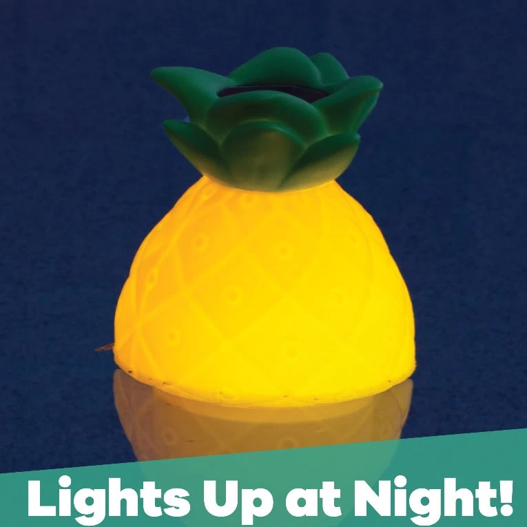 Solar Powered LED Pineapple Pool Chlorine Dispenser 12427 3 Solar Powered LED Pineapple Pool Chlorine Dispenser 12427