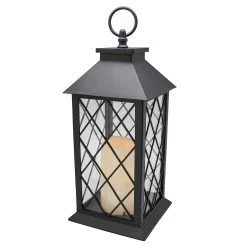Flickering LED Candle Lanterns 8 Flickering LED Candle Lanterns -Outdoor Garden Living 998172