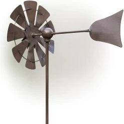 Sun Face Multi-Colored Windmill Stake 22 Sun Face Multi-Colored Windmill Stake -Outdoor Garden Living 998182 8