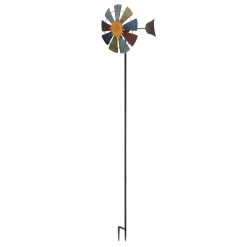 Sun Face Multi-Colored Windmill Stake 23 Sun Face Multi-Colored Windmill Stake -Outdoor Garden Living 998182 9