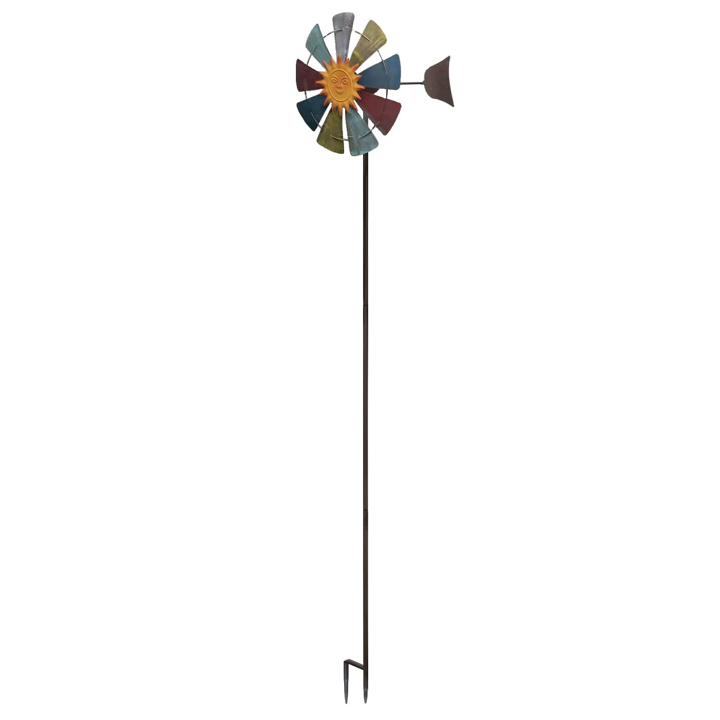 Sun Face Multi-Colored Windmill Stake 12 Sun Face Multi-Colored Windmill Stake - Image 10