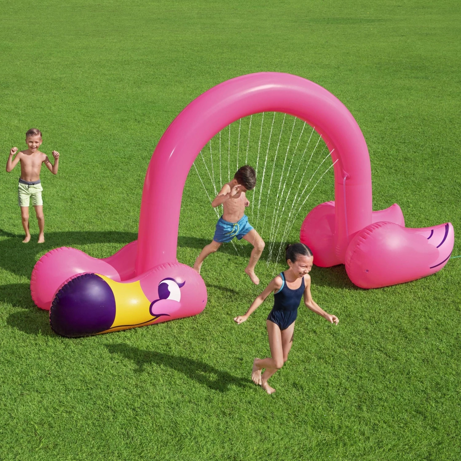 BWT Bestway's Jumbo Flamingo Inflatable Sprinkler 3 BWT Bestway's Jumbo Flamingo Inflatable Sprinkler
