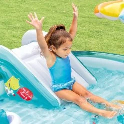 Intex Inflatable Gator Play Center With Slide -Outdoor Garden Living 998869 2