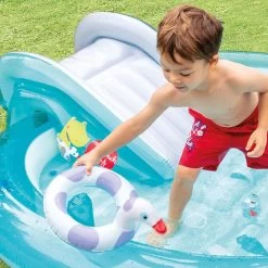 Intex Inflatable Gator Play Center With Slide -Outdoor Garden Living 998869 5