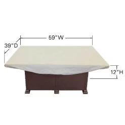 Treasure Garden 58" X 38" Rectangular Chat & Fire Pit Cover CP936 -Outdoor Garden Living 99f55fb0db8a9de69a5312833208fda0