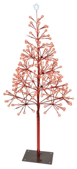 Shimmering Red LED Twinkle Tree Decoration -Outdoor Garden Living LBTR35RRDTW