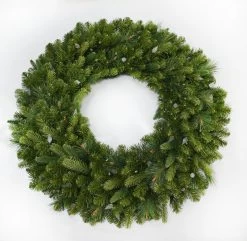 36" Winchester Pine Wreath Pre-Lit With C6 Designer Steady Lights -Outdoor Garden Living LEA423W36 360 1
