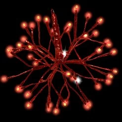 12" Shimmering LED Sphere Decorations -Outdoor Garden Living LED 12SHS RRDTW blk