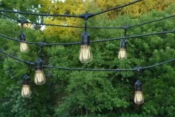 Set Of 10 Warm White LED Edison Patio Lights -Outdoor Garden Living LED VIN10 WW lifestyle