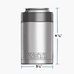 YETI Rambler® 12 Oz. Colster Can Insulator 37 YETI Rambler® 12 Oz. Colster Can Insulator -Outdoor Garden Living L DimSpec Prod Front Outside Rambler Colster
