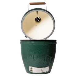 Big Green Egg Large EGG Grill With Nest Options -Outdoor Garden Living Large Egg Open