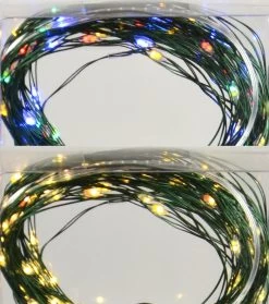 Set Of 100 Battery-Operated Color-Changing Micro LED Lights (Warm White To Multi)