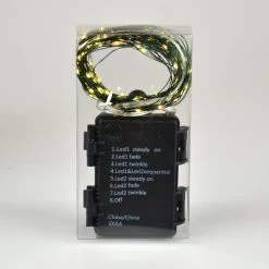 Set Of 100 Battery-Operated Color-Changing Micro LED Lights (Warm White To Multi) -Outdoor Garden Living MIC GRN 100 WWMU WW