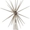 16" Silver Starburst Foldable Tree Topper -Outdoor Garden Living MTX68315 SILV