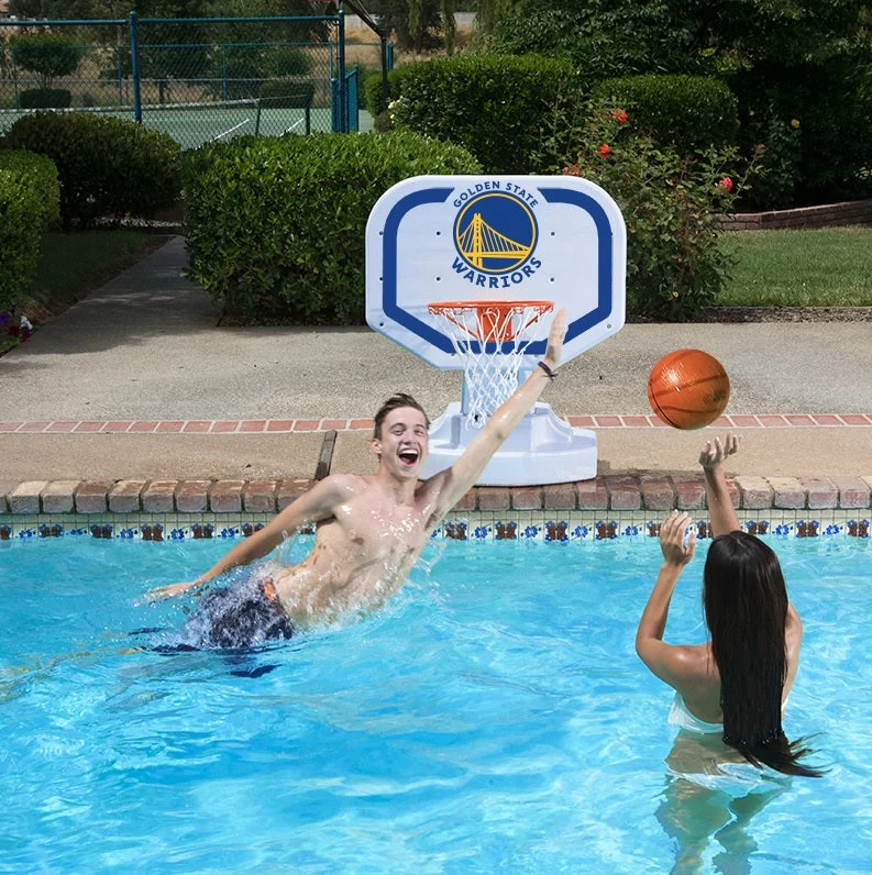 NBA Golden State Warriors USA Competition Style Poolside Basketball Game From Poolmaster 6 NBA Golden State Warriors USA Competition Style Poolside Basketball Game From Poolmaster - Image 4