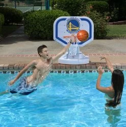 NBA Golden State Warriors USA Competition Style Poolside Basketball Game From Poolmaster 8 NBA Golden State Warriors USA Competition Style Poolside Basketball Game From Poolmaster -Outdoor Garden Living PMST72909 3