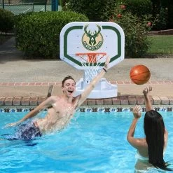 NBA Milwaukee Bucks USA Competition Style Poolside Basketball Game From Poolmaster -Outdoor Garden Living PMST72916 3