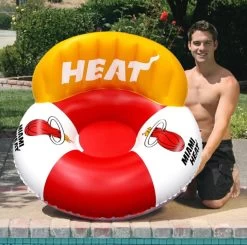 NBA Miami Heat Luxury Drifter Pool Lounge From Poolmaster