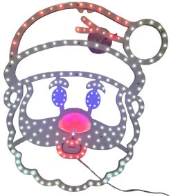 15.5" Singing Santa LED Decoration With Motion Sensor -Outdoor Garden Living Singing Santa