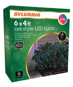 4' X 6' Dome Net Style LED Shrub Christmas Lights 13 4' X 6' Dome Net Style LED Shrub Christmas Lights -Outdoor Garden Living V47846 57KH 3D
