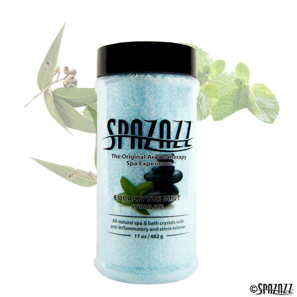 Spazazz Botanical Eucalyptus Mint Crystals - Stimulate 4 Spazazz Botanical Eucalyptus Mint Crystals - Stimulate - Image 2