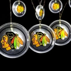 Team Sports America NHL Outdoor Chicago Blackhawks String Lights Set