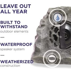 Solar Powered Bluetooth Enabled Waterproof Rock Speaker -Outdoor Garden Living bc0ad5857b439d72c5f004a79817aa66