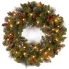 Pre-Lit Classic Spruce Wreath With Warm White Lights, Pine Cones And Berries 1 Pre-Lit Classic Spruce Wreath With Warm White Lights, Pine Cones And Berries -Outdoor Garden Living c0702f83dca3a781b8b26e3e5ded815e