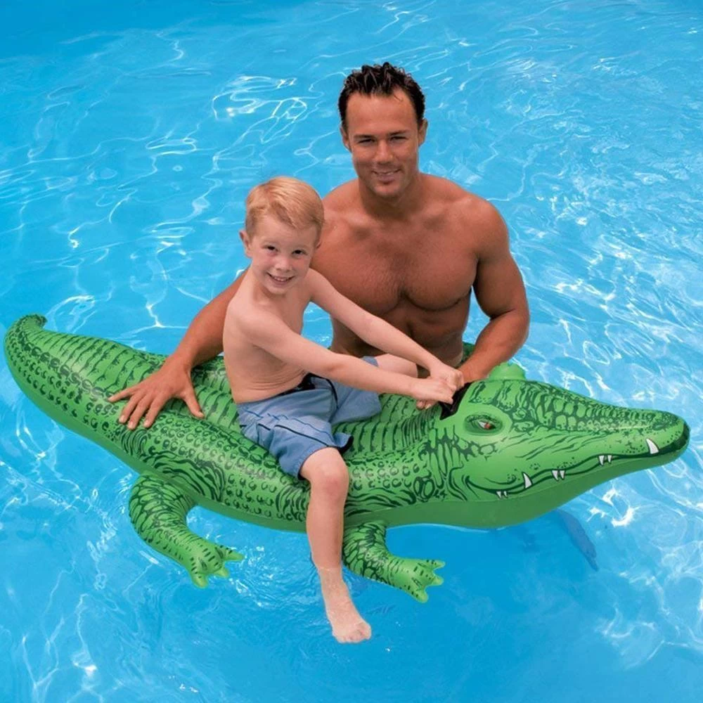 Intex Giant Inflatable Gator Pool Ride-On 7 Intex Giant Inflatable Gator Pool Ride-On - Image 5