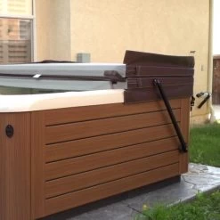 Hot Spring Cover Cradle II Retractable Cover System -Outdoor Garden Living c77b2aa04cd3bfa6980de66324ca2f23