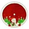 48" Red Velvet Metallic Embroidered Snowman Christmas Tree Skirt With Faux Fur Border -Outdoor Garden Living cc341ca29ce3c3a9b56fdc72abe3a5b7